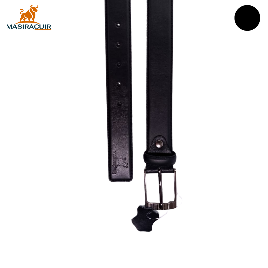 Ceinture en cuir noir