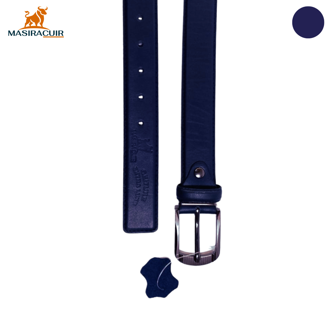 Ceinture en cuir, Bleu