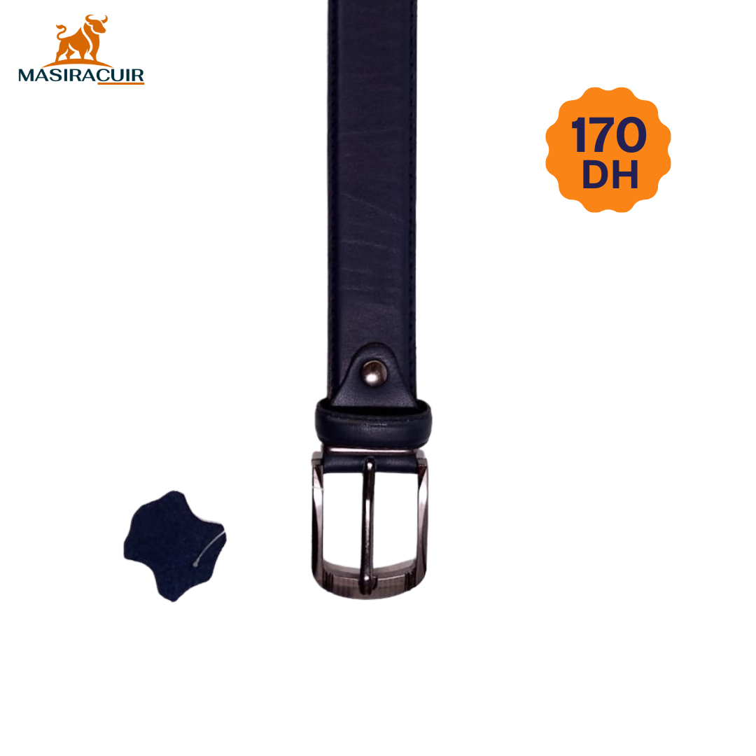 Ceinture en cuir, Bleu